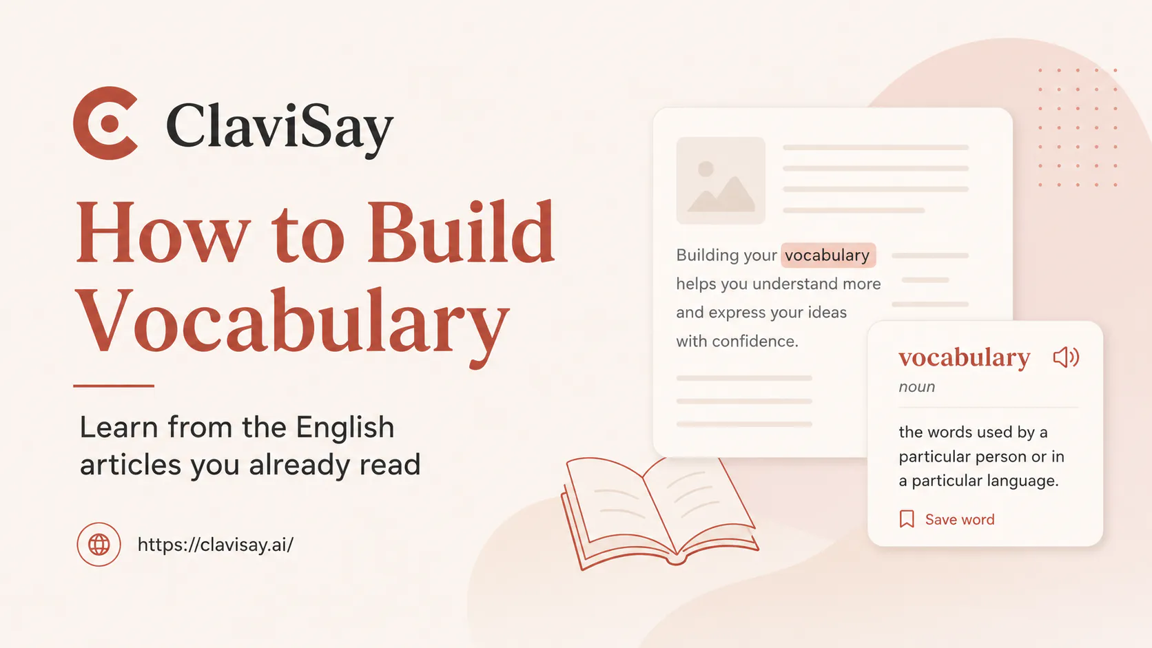 How to Build Vocabulary with ClaviSay from English articles